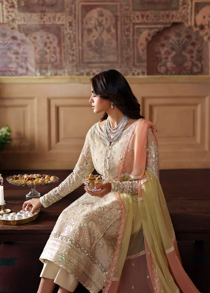 Gulaal | I Evayna Embroidered Chiffon | Fareyah - Ladies Clothes - Maria Faisal