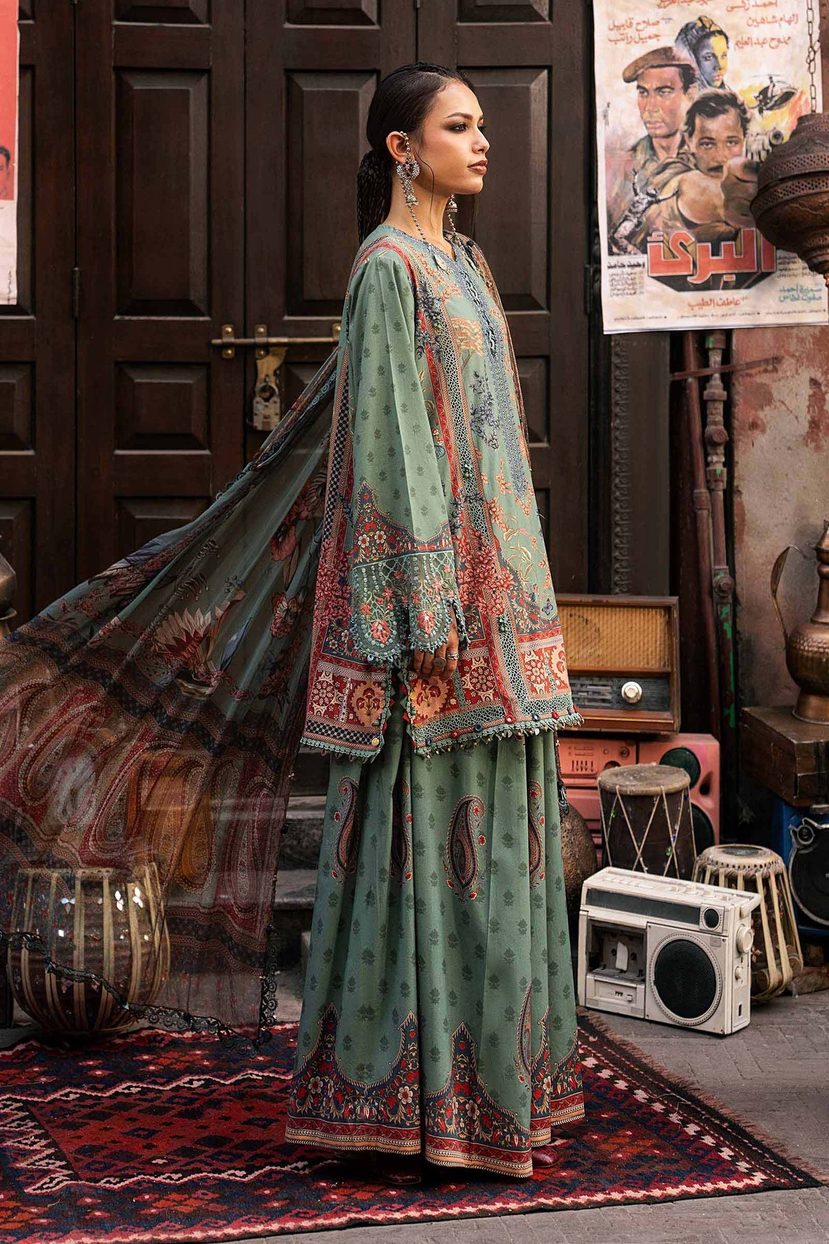 Maria B | M Prints Winter Fall 2026 | MPT-3102-A - Luxury Dress - available at Maria Faisal in UK and USA.