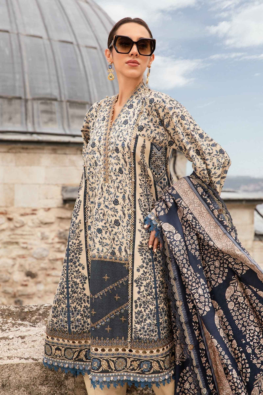 Maria B | M Prints Fall Edit 24 | MPT-2302-A - Ladies Clothes - Maria Faisal