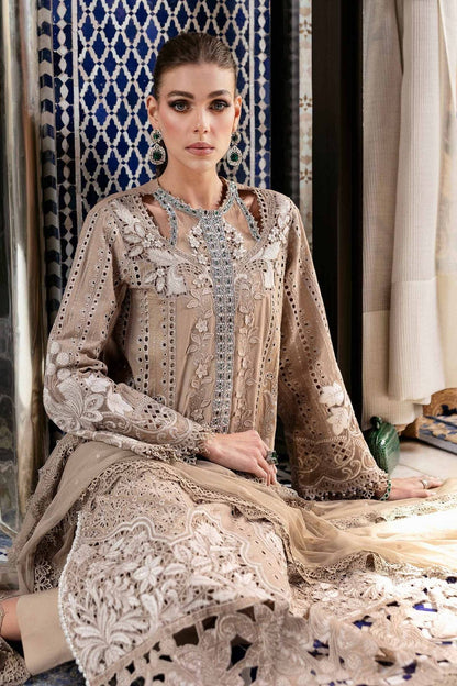 Maria B | Luxury Lawn 25 | D-2502-A by Maria Faisal - Registered Vendor of : Maria B - type : Ladies Clothes - 100% original wedding dresses