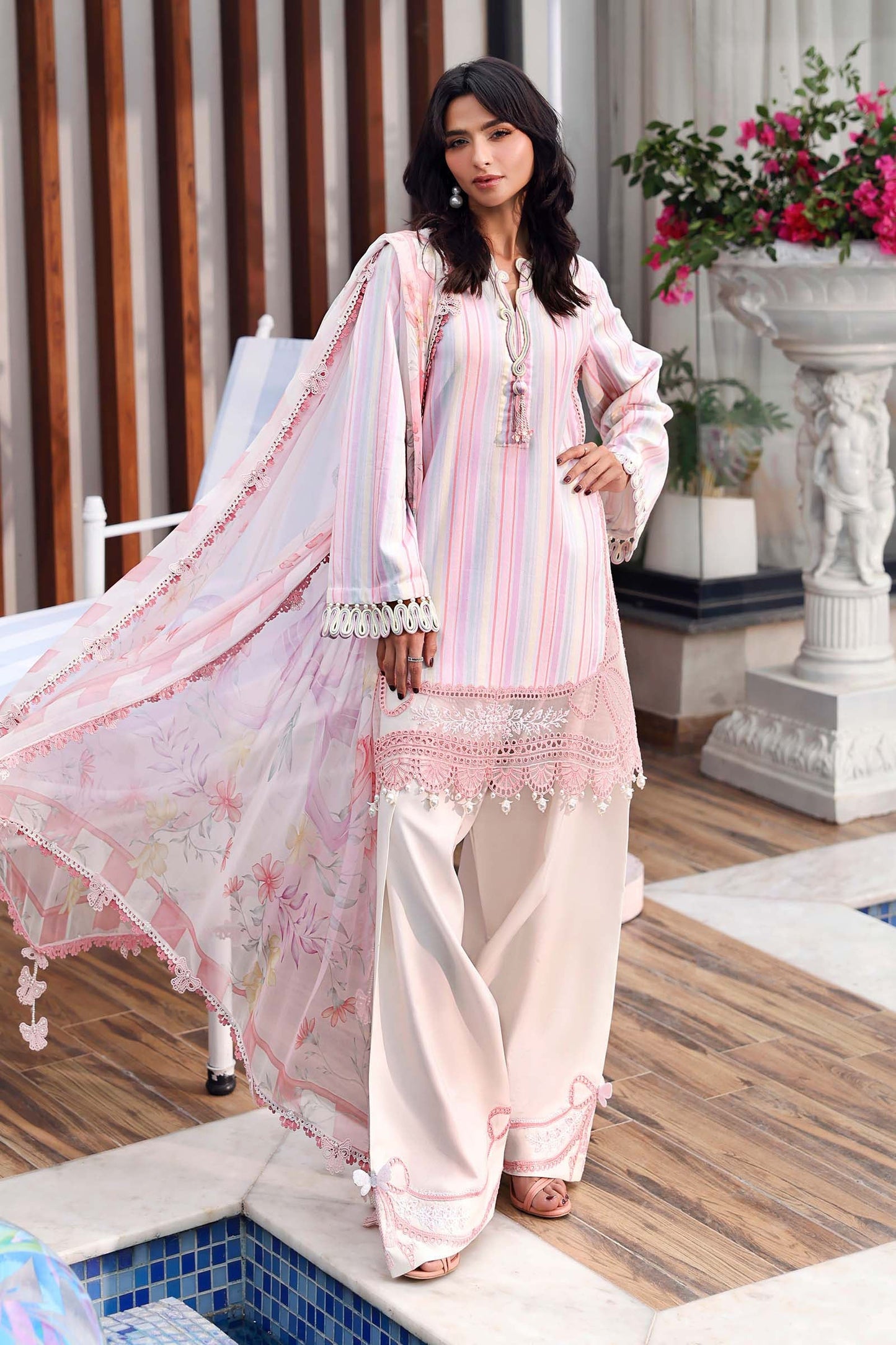 Maria B | M Prints 26 | MPT-3002-A - Luxury Dress - available at Maria Faisal in UK and USA.