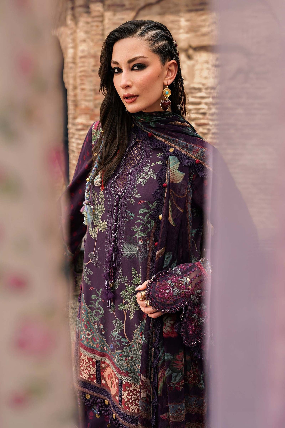 Maria B | M Prints Winter Fall 2026 | MPT-3102-B - Luxury Dress - available at Maria Faisal in UK and USA.