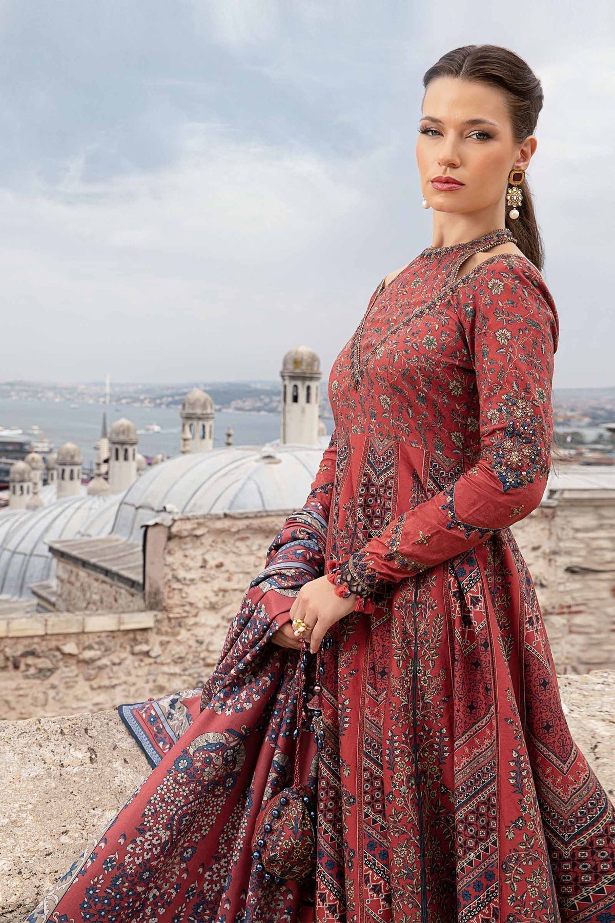 Maria B | M Prints Fall Edit 24 | MPT-2302-B - Ladies Clothes - Maria Faisal