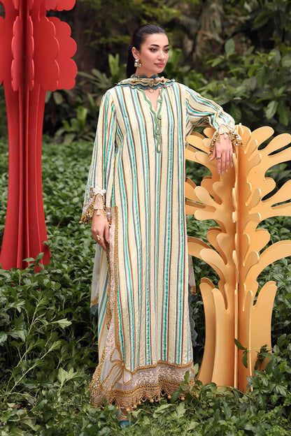 Maria B | M Prints 26 | MPT-3002-B - Luxury Dress - available at Maria Faisal in UK and USA.