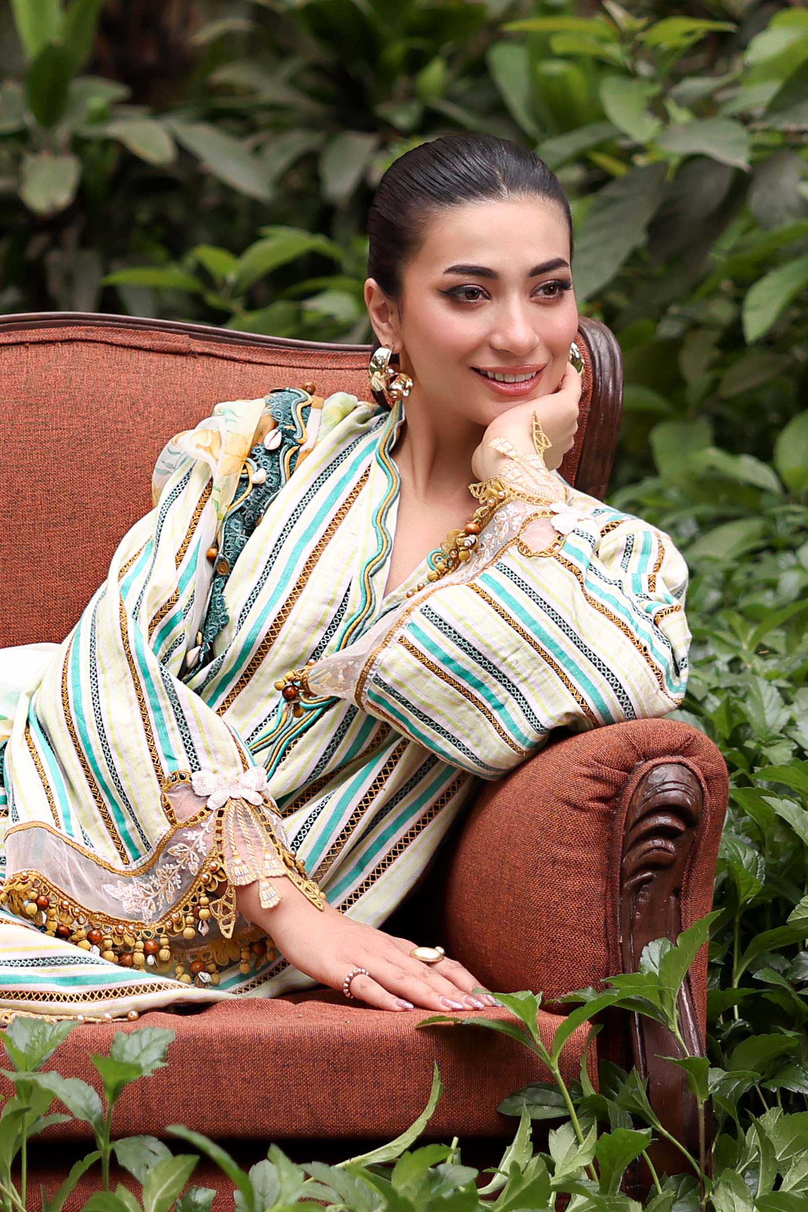 Maria B | M Prints 26 | MPT-3002-B - Luxury Dress - available at Maria Faisal in UK and USA.