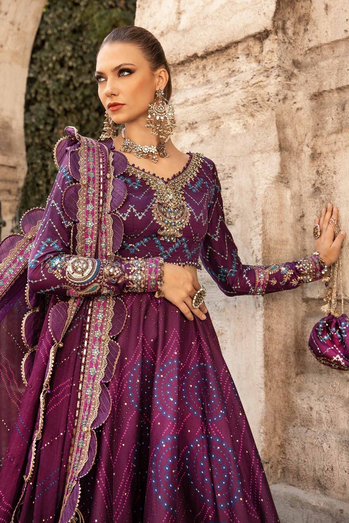 Maria B | Sateen Formals 24 | CST-802 - Ladies Clothes - Maria Faisal