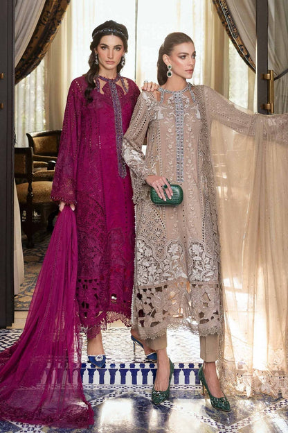 Maria B | Luxury Lawn 25 | D-2502-A by Maria Faisal - Registered Vendor of : Maria B - type : Ladies Clothes - 100% original wedding dresses