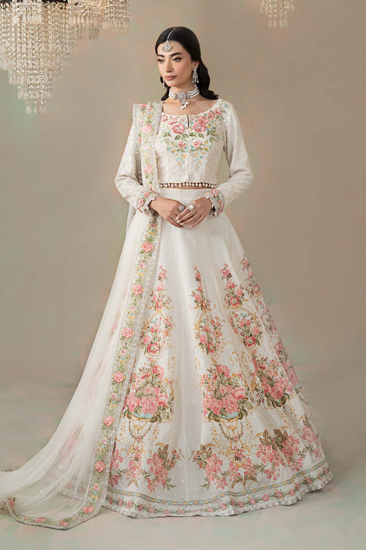 Maria B | Soiree Formals | WFS-09-02-White - Formal Dress - available at Maria Faisal in UK and USA.