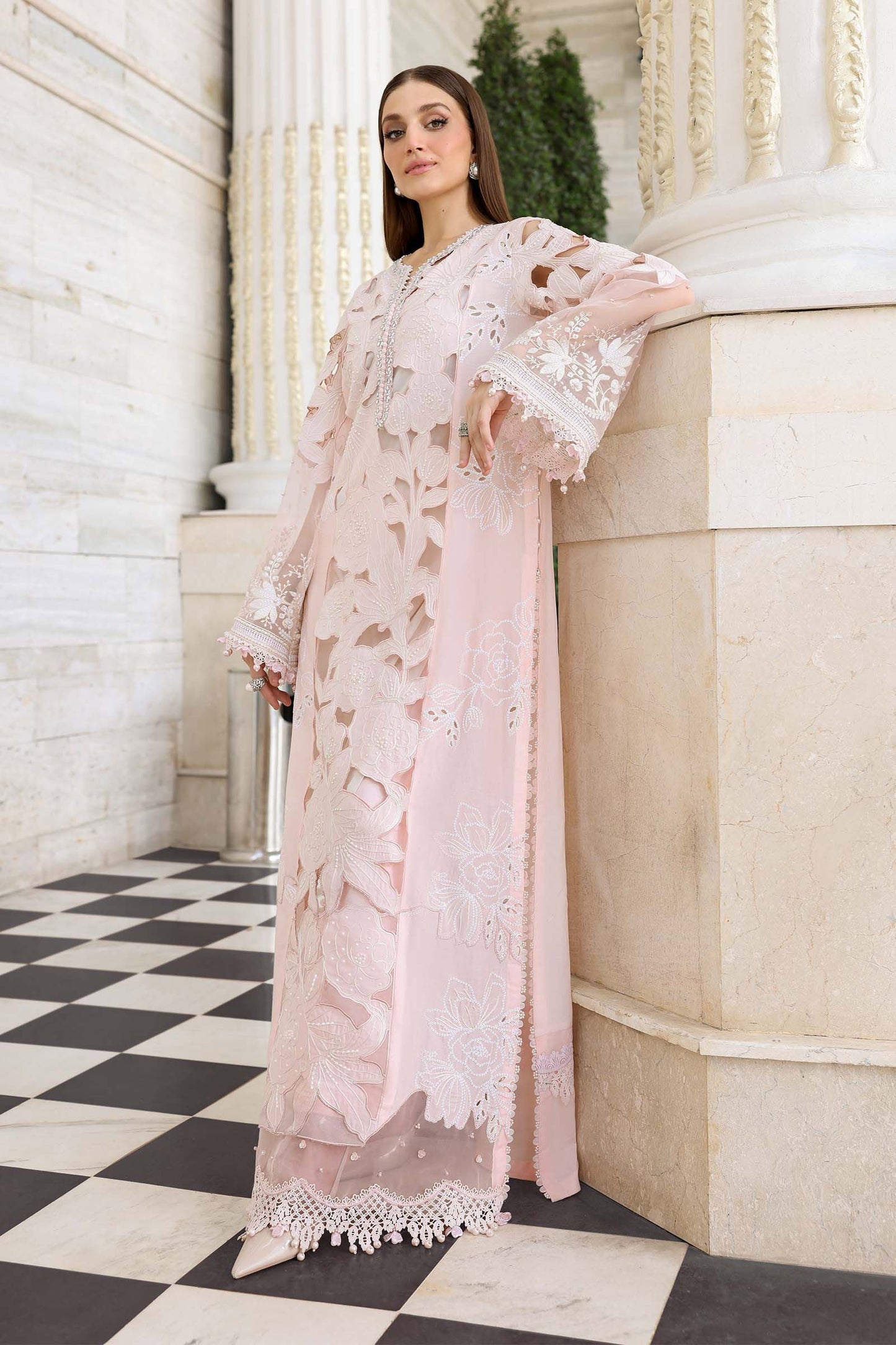 Maria B | luxury Lawn 26 | EL-26-02 - Luxury Dress - available at Maria Faisal in UK and USA.