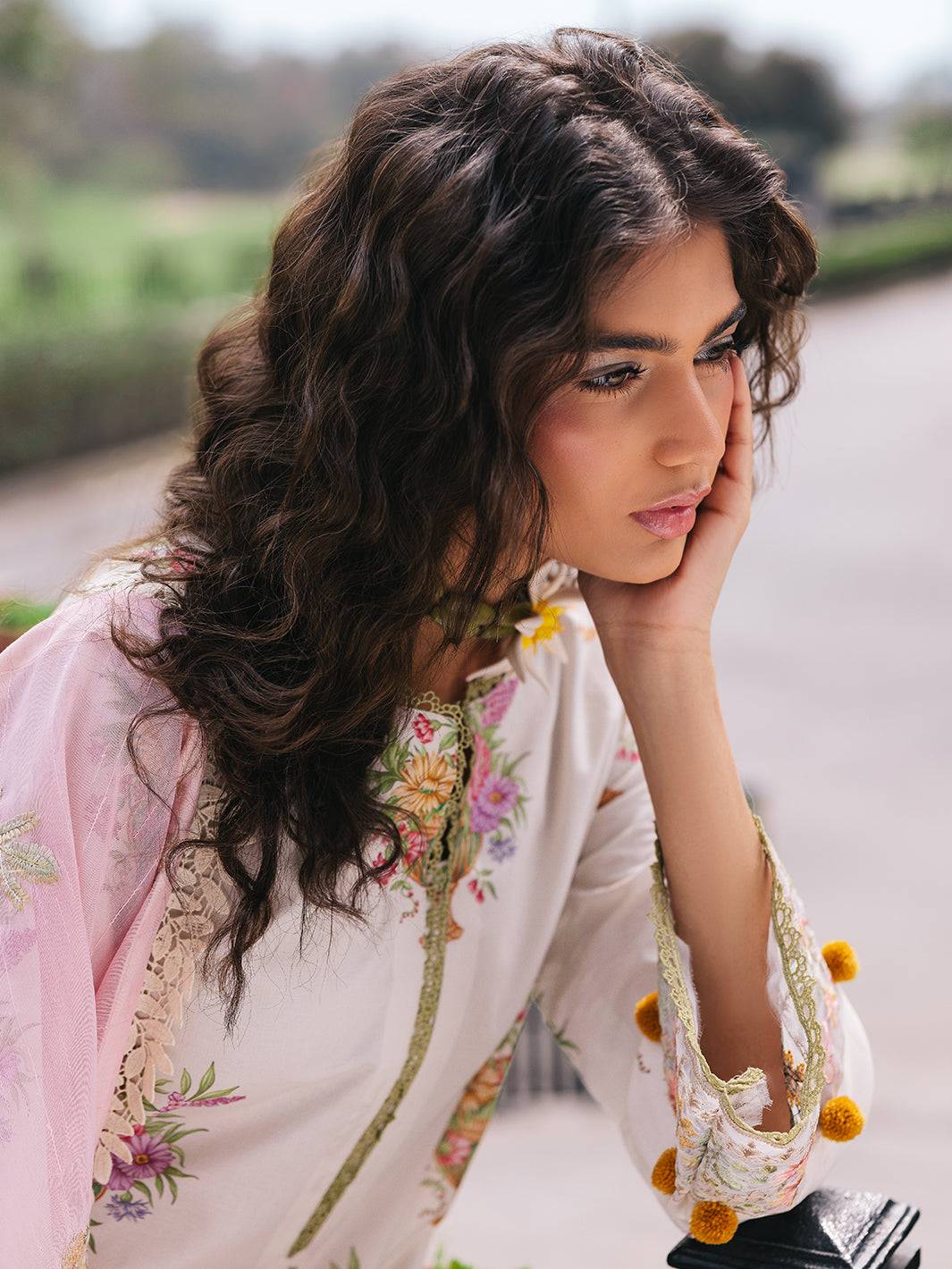 Mahnur | Broadway Luxury Lawn 25 | Cherry Blossom by Maria Faisal - Registered Vendor of : Mahnur - type : Ladies Clothes - 100% original wedding dresses