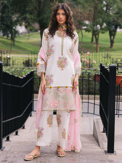 Mahnur | Broadway Luxury Lawn 25 | Cherry Blossom by Maria Faisal - Registered Vendor of : Mahnur - type : Ladies Clothes - 100% original wedding dresses