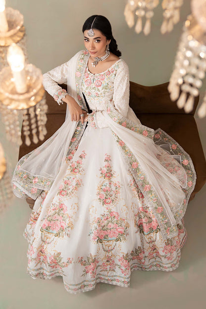 Maria B | Soiree Formals | WFS-09-02-White - Formal Dress - available at Maria Faisal in UK and USA.