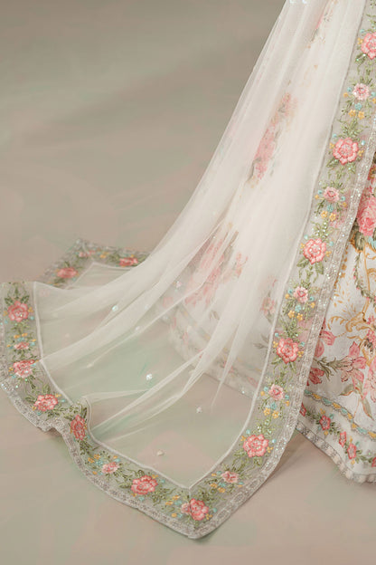 Maria B | Soiree Formals | WFS-09-02-White - Formal Dress - available at Maria Faisal in UK and USA.