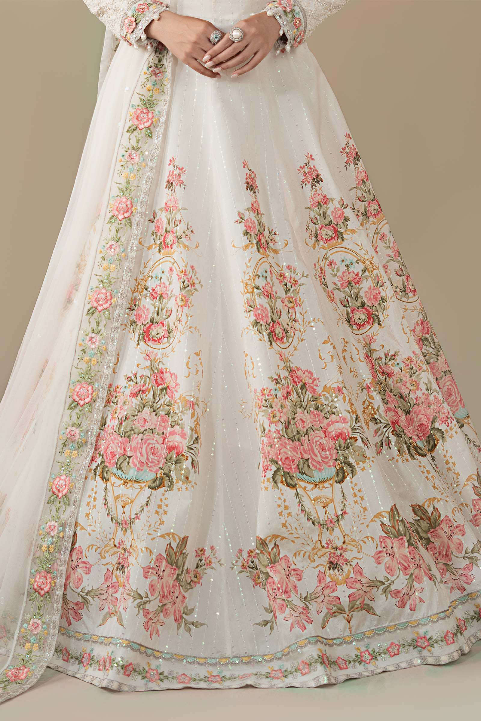 Maria B | Soiree Formals | WFS-09-02-White - Formal Dress - available at Maria Faisal in UK and USA.