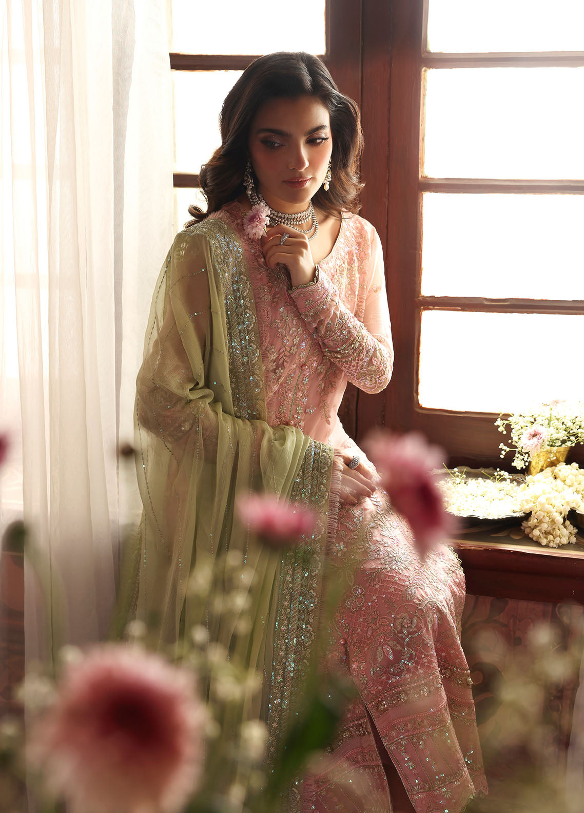Gulaal | I Evayna Embroidered Chiffon | Layana - Ladies Clothes - Maria Faisal