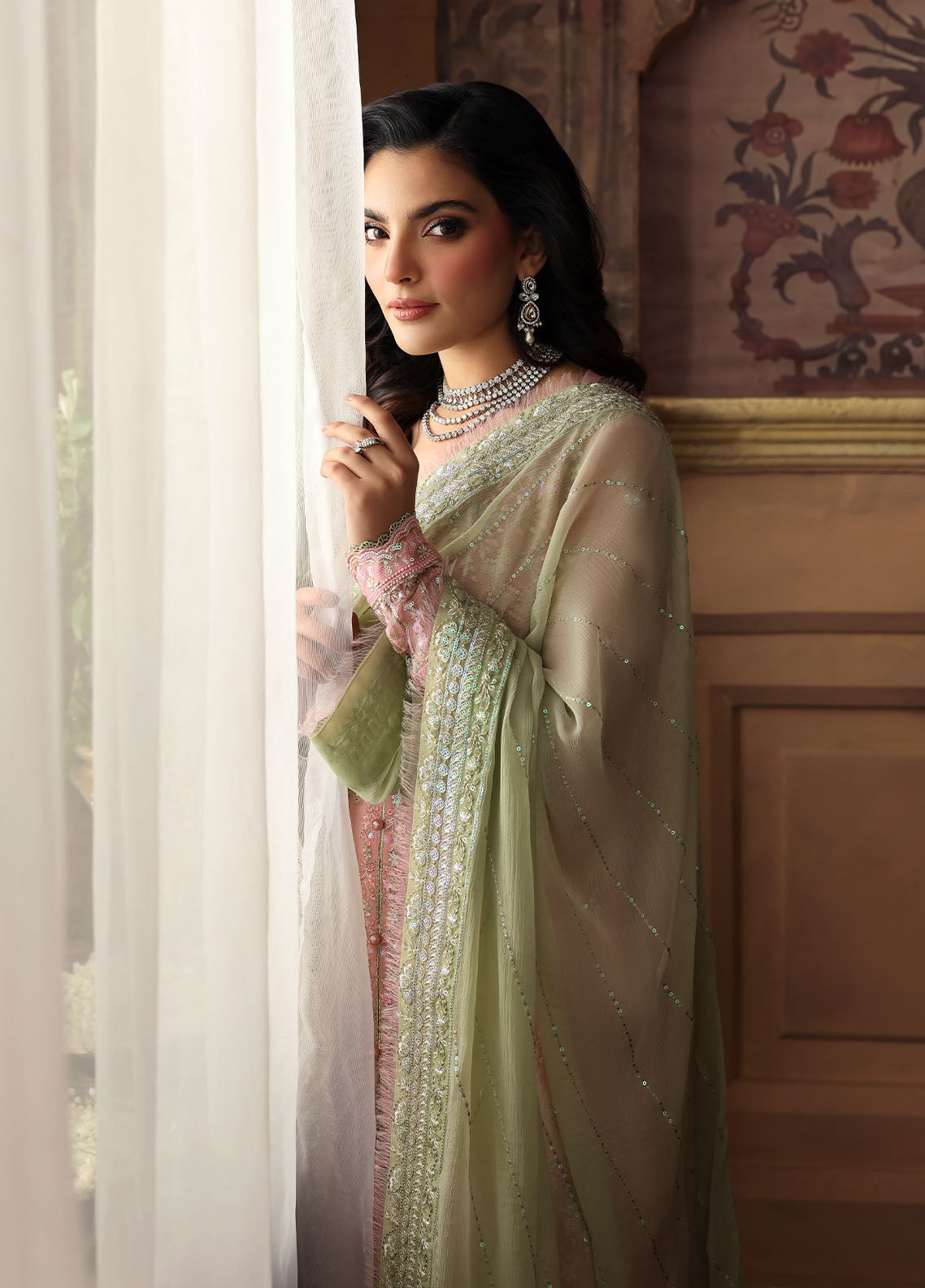 Gulaal | I Evayna Embroidered Chiffon | Layana - Ladies Clothes - Maria Faisal