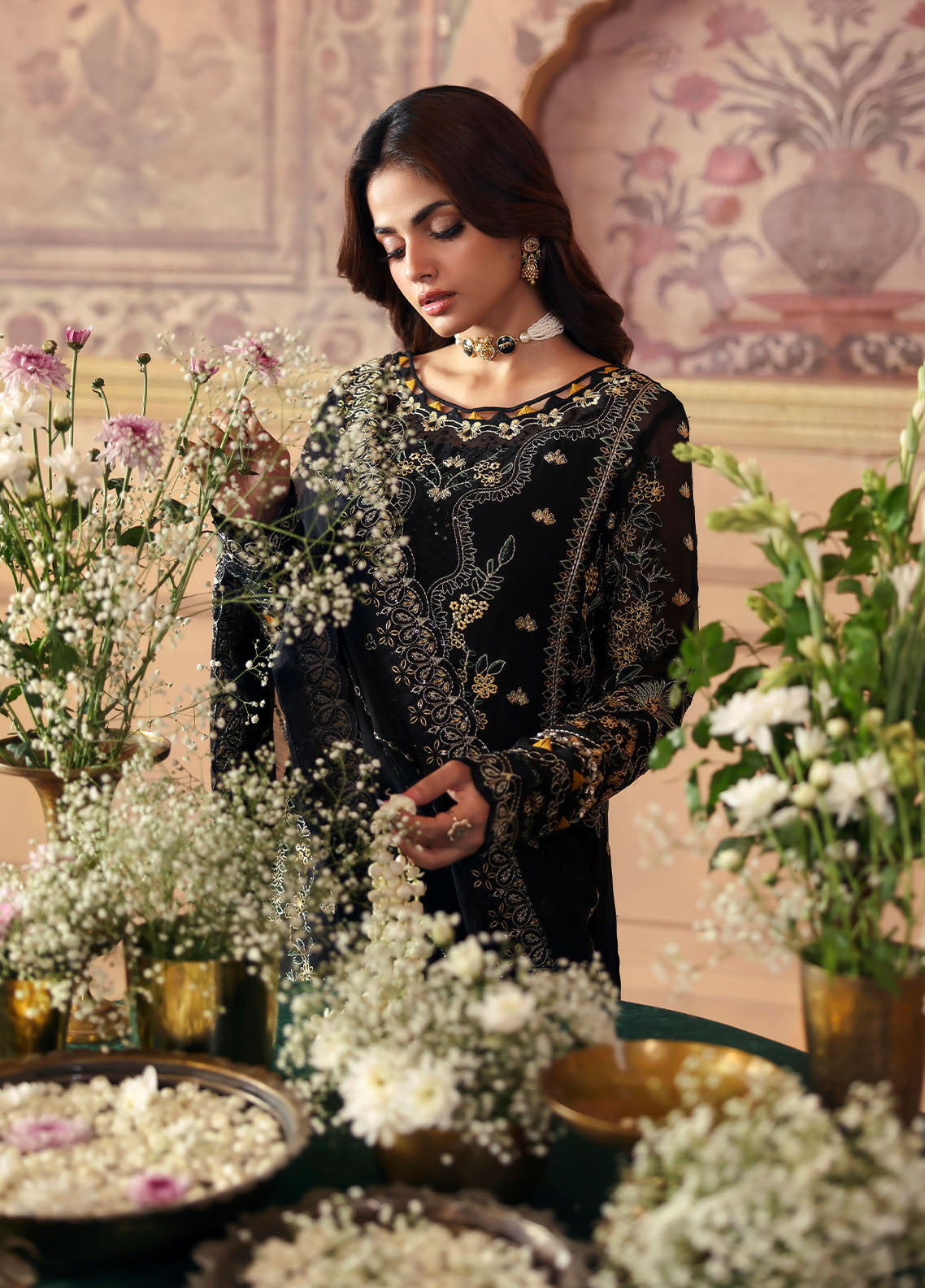 Gulaal | I Evayna Embroidered Chiffon |Deenah - Ladies Clothes - Maria Faisal