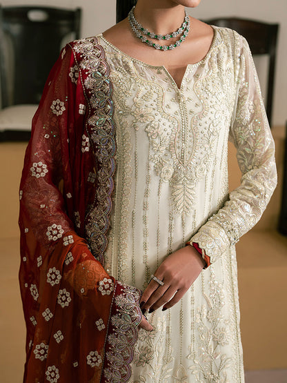 Gulaal | Ayla Luxury Chiffon | Iyla - Formal Dress - available at Maria Faisal in UK and USA.