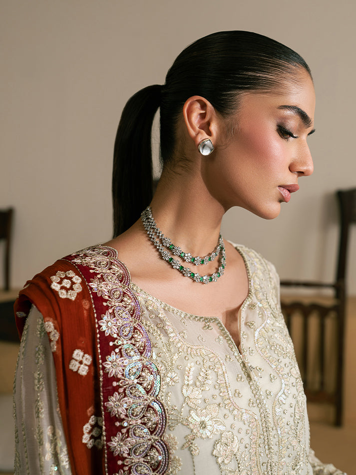 Gulaal | Ayla Luxury Chiffon | Iyla - Formal Dress - available at Maria Faisal in UK and USA.