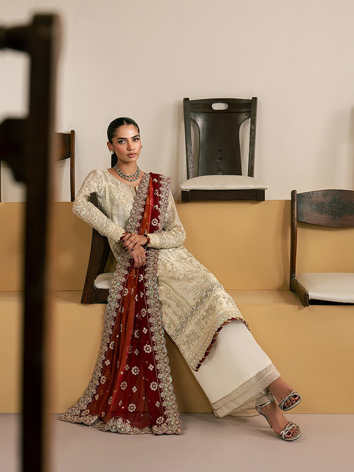 Gulaal | Ayla Luxury Chiffon | Iyla - Formal Dress - available at Maria Faisal in UK and USA.
