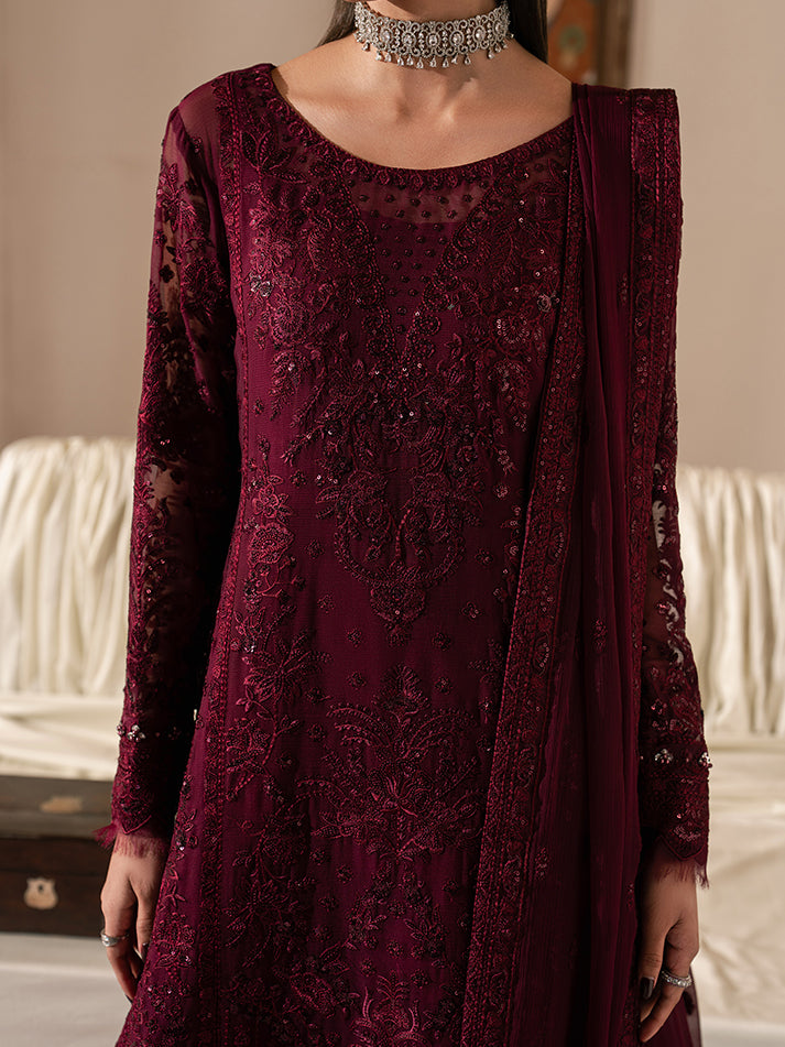 Gulaal | Ayla Luxury Chiffon | Etta - Formal Dress - available at Maria Faisal in UK and USA.