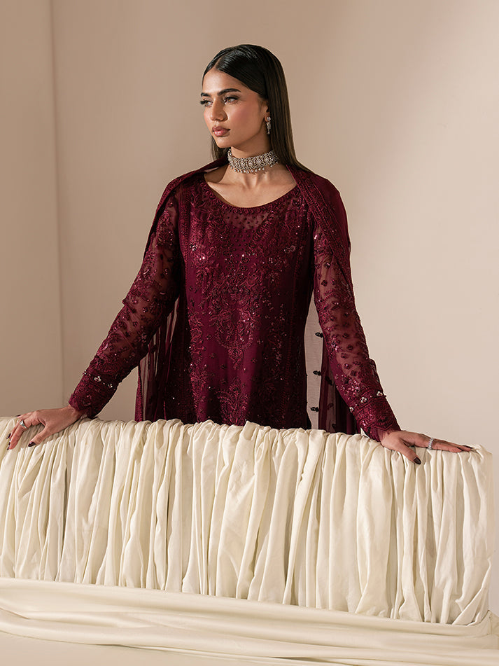 Gulaal | Ayla Luxury Chiffon | Etta - Formal Dress - available at Maria Faisal in UK and USA.