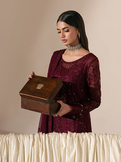Gulaal | Ayla Luxury Chiffon | Etta - Formal Dress - available at Maria Faisal in UK and USA.