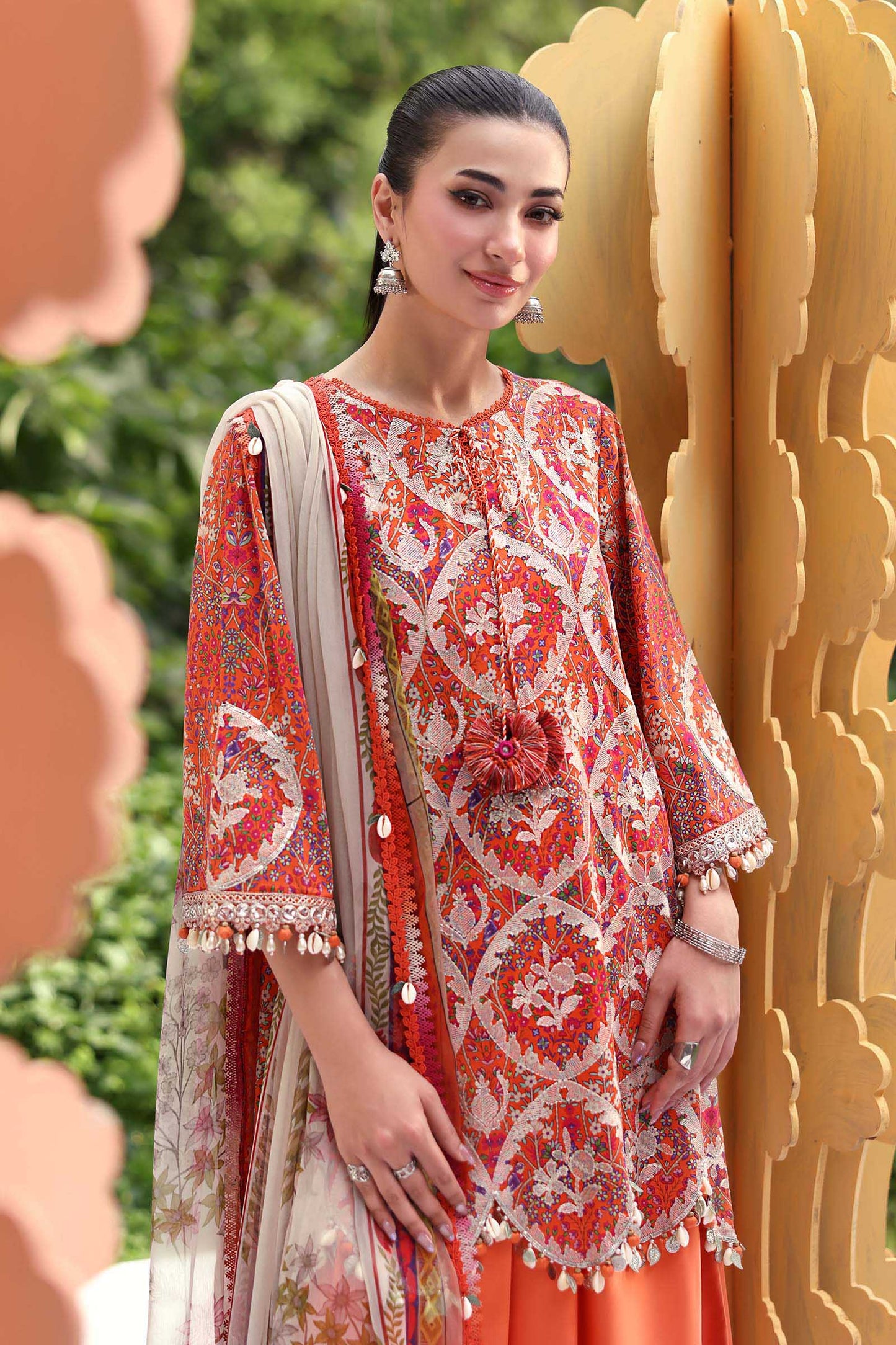 Maria B | M Prints 26 | MPT-3003-A - Luxury Dress - available at Maria Faisal in UK and USA.