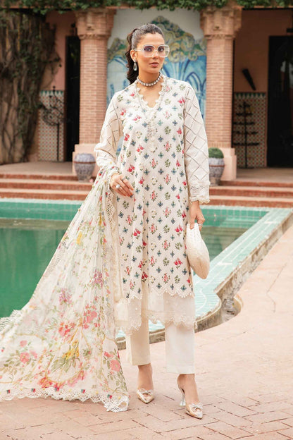 Maria.B | M Print Eid Edit | MPT-2203-A - Designer Dress with Intricate embroidery and embellishments. Shop elegent wedding dress at Maria Faisal.