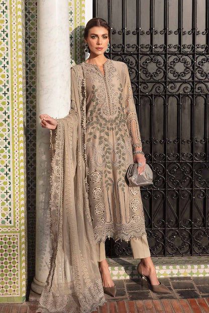 Maria B | Luxury Lawn 25 | D-2503-A by Maria Faisal - Registered Vendor of : Maria B - type : Ladies Clothes - 100% original wedding dresses