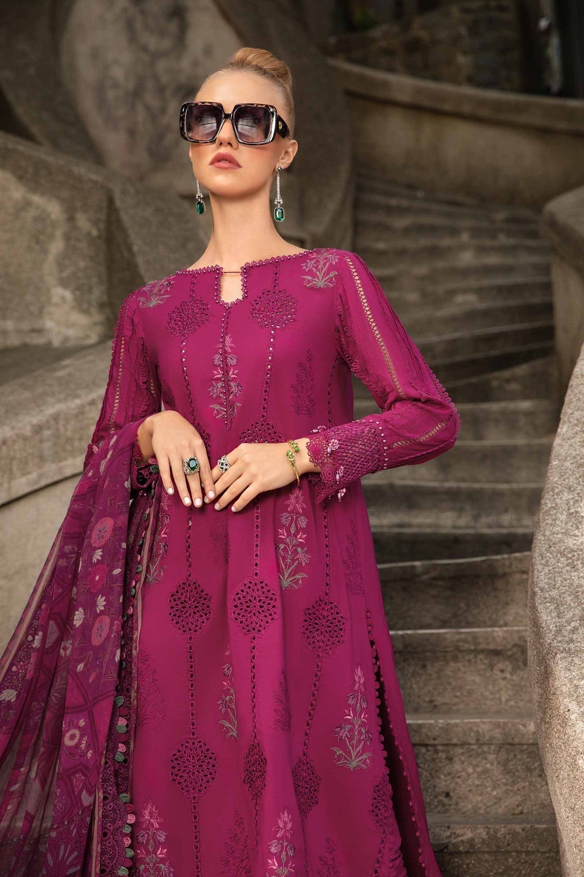 Maria B | M Prints Fall Edit 24 | MPT-2303-B - Ladies Clothes - Maria Faisal