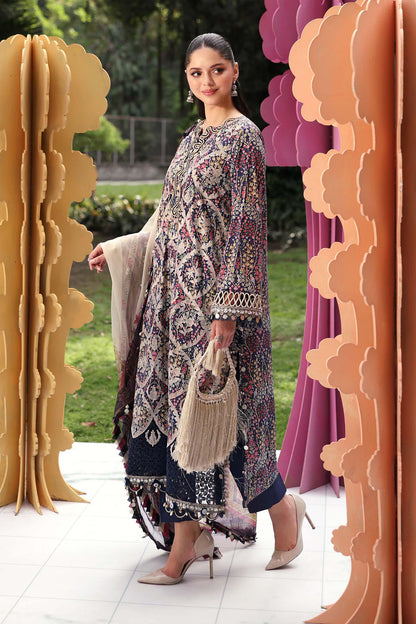 Maria B | M Prints 26 | MPT-3003-B - Luxury Dress - available at Maria Faisal in UK and USA.