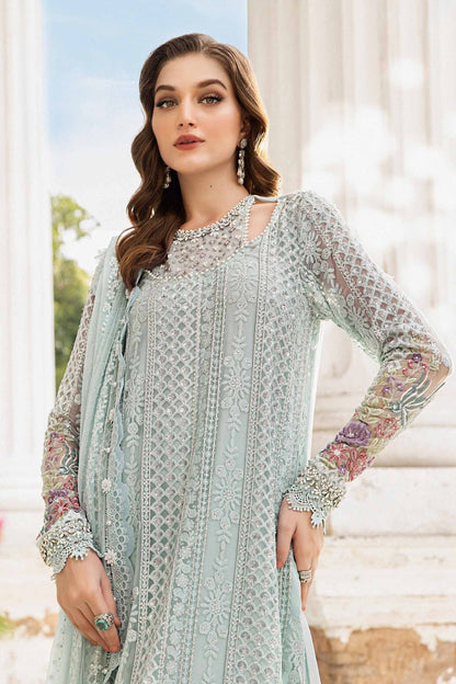 Maria B | Chiffon Formals 24 | Chiffon Suit | MPC-24-103 - Wedding Dress - Maria Faisal