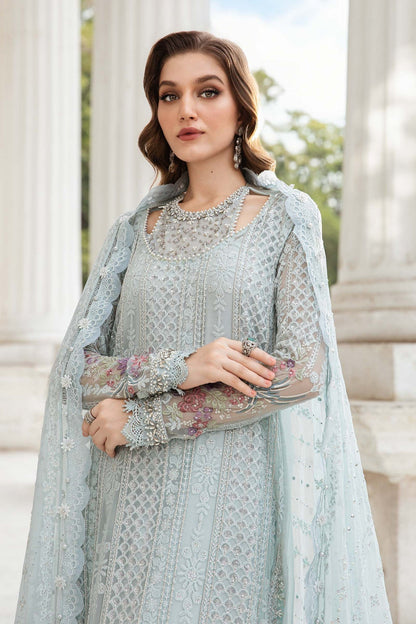 Maria B | Chiffon Formals 24 | Chiffon Suit | MPC-24-103 - Wedding Dress - Maria Faisal