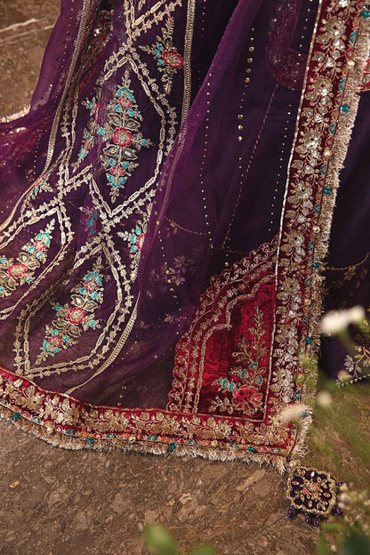 Maria B | Mbroidered Formals 24 | Organza Suit | BD-2903 - Designer Dress with Intricate embroidery and embellishments. Shop elegent wedding dress at Maria Faisal.