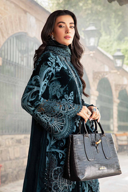 Maria B | Winter Luxe 24 | Velvet DL-1203 - Ladies Clothes - Maria Faisal