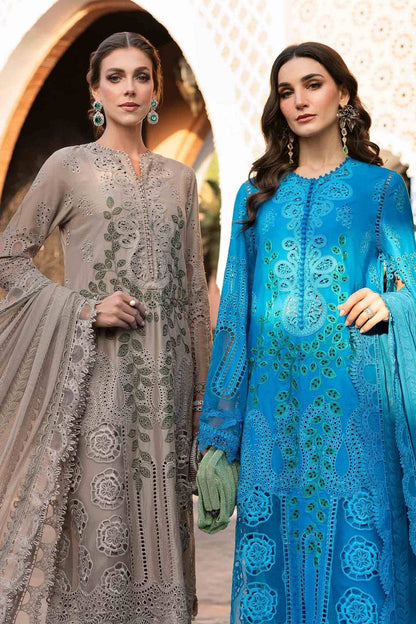 Maria B | Luxury Lawn 25 | D-2503-B by Maria Faisal - Registered Vendor of : Maria B - type : Ladies Clothes - 100% original wedding dresses