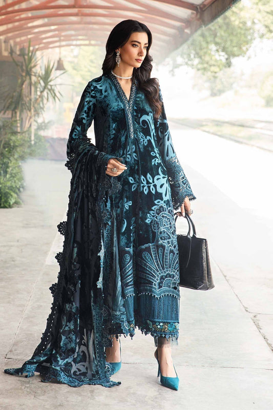 Maria B | Winter Luxe 24 | Velvet DL-1203 - Ladies Clothes - Maria Faisal