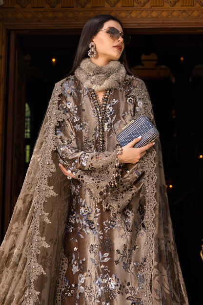 Maria B | Winter Luxe 25 | WL-1303 - Casual Dress - available at Maria Faisal in UK and USA.