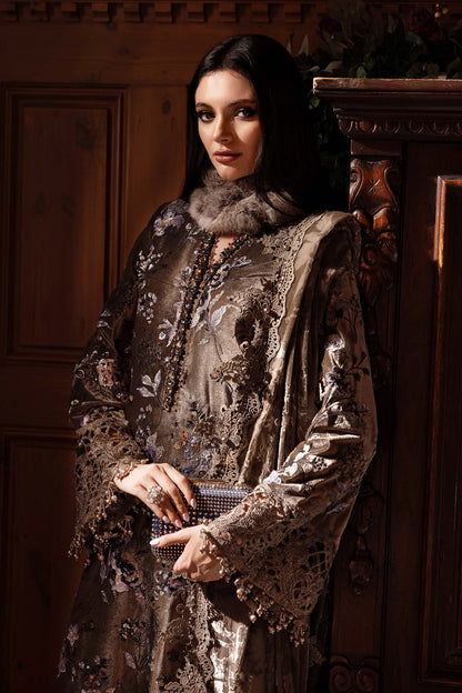 Maria B | Winter Luxe 25 | WL-1303 - Casual Dress - available at Maria Faisal in UK and USA.
