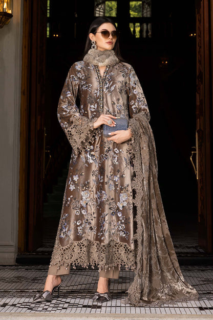 Maria B | Winter Luxe 25 | WL-1303 - Casual Dress - available at Maria Faisal in UK and USA.