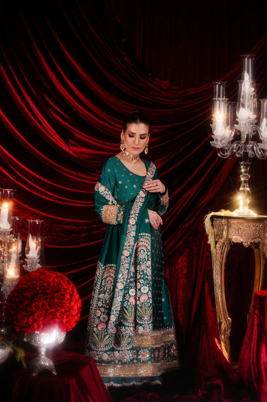 Sable Vogue | Laal Bagh Bridal Collection |SLB-1555 - Bridal Dress - available at Maria Faisal in UK and USA.