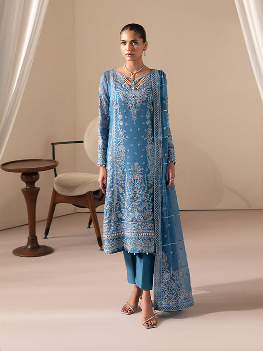Gulaal | Ayla Luxury Chiffon | Sera - Formal Dress - available at Maria Faisal in UK and USA.