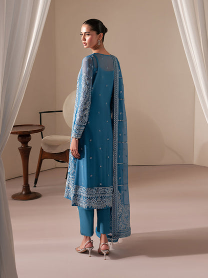 Gulaal | Ayla Luxury Chiffon | Sera - Formal Dress - available at Maria Faisal in UK and USA.