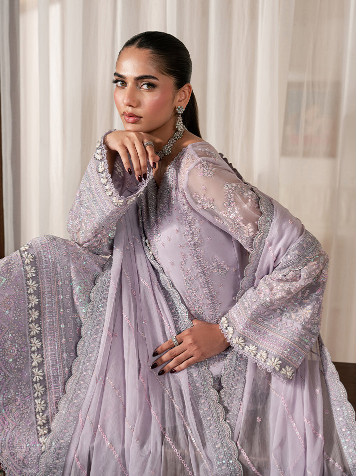 Gulaal | Ayla Luxury Chiffon | Elia - Formal Dress - available at Maria Faisal in UK and USA.
