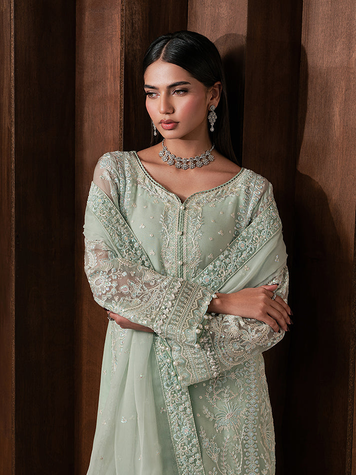 Gulaal | Ayla Luxury Chiffon | Lisse - Formal Dress - available at Maria Faisal in UK and USA.