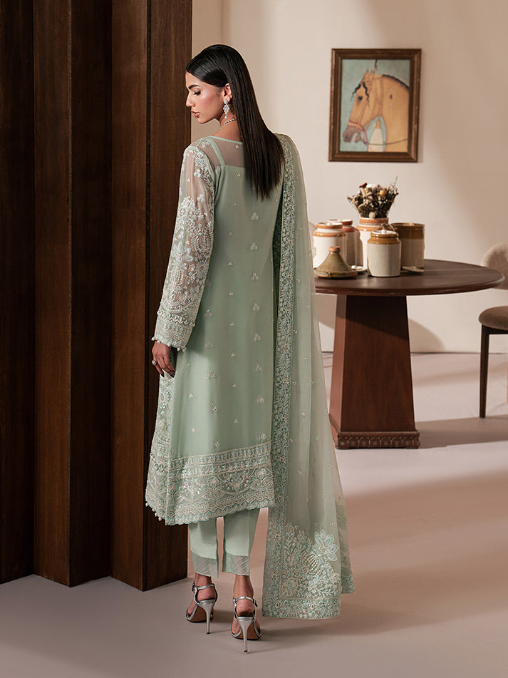 Gulaal | Ayla Luxury Chiffon | Lisse - Formal Dress - available at Maria Faisal in UK and USA.