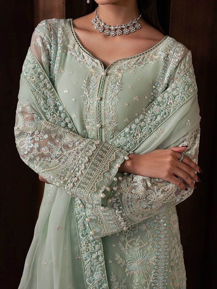 Gulaal | Ayla Luxury Chiffon | Lisse - Formal Dress - available at Maria Faisal in UK and USA.