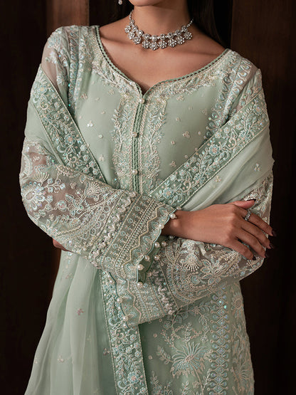 Gulaal | Ayla Luxury Chiffon | Lisse - Formal Dress - available at Maria Faisal in UK and USA.