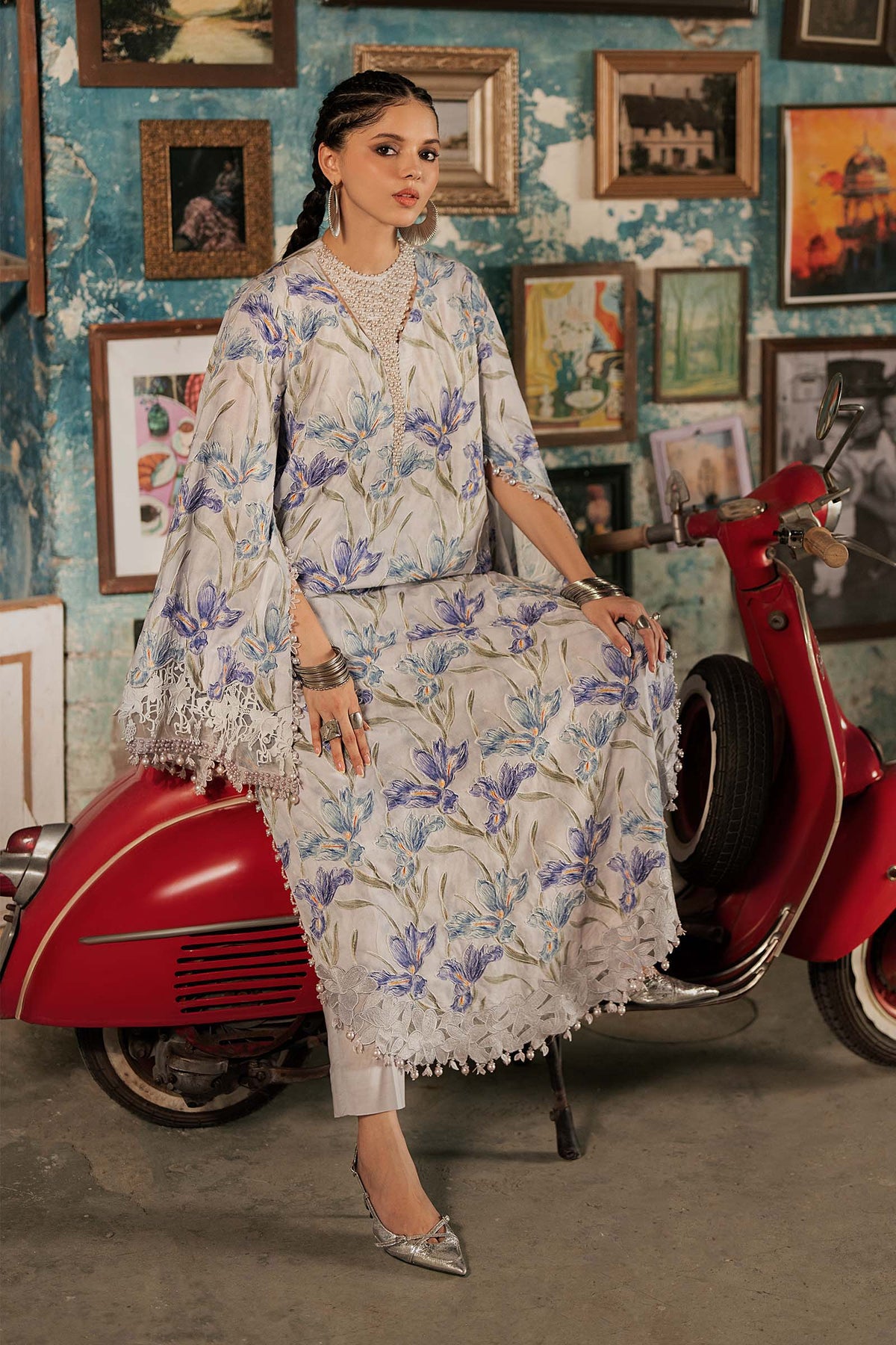 Maria B | M Prints Winter Fall 2026 | MPT-3104-A - Luxury Dress - available at Maria Faisal in UK and USA.